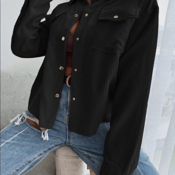 Black corduroy jacket - Picture 2 of 7